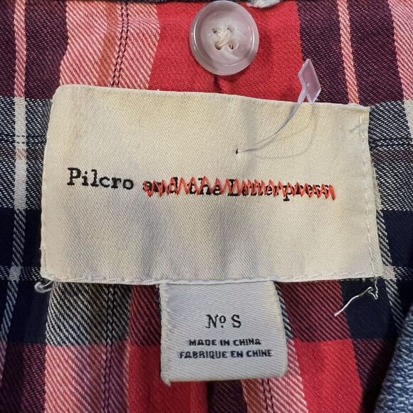 Anthropologie Pilcro and the Letterpress Denim Jean Jacket Cropped Size Small - Picture 8 of 11